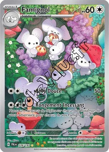 Carte Pokémon Famignol n°226 de la série Évolutions à Paldea