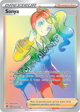 Carte Pokémon Sonya n°203 de la série Clash des Rebelles